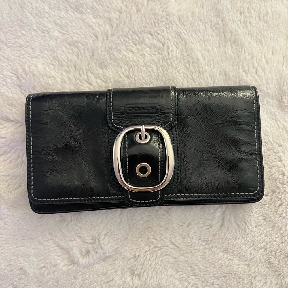 Vintage Coach Patent Leather Clutch